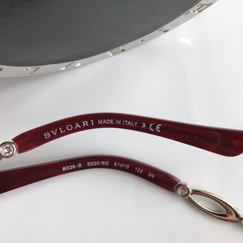 Bvlgari Oversized Crystal sunglasses NWOT - Picture 4 of 7